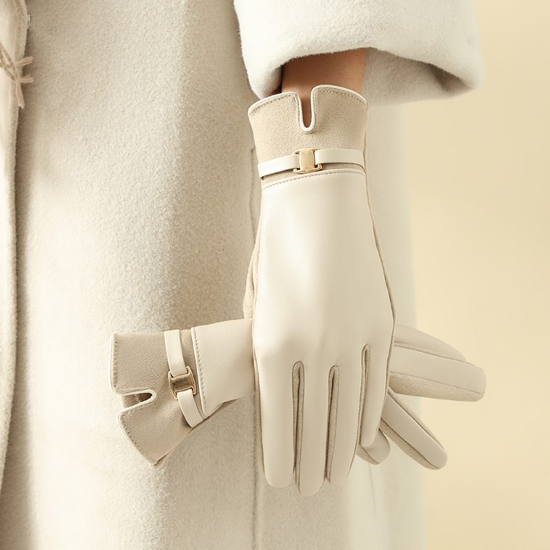 Leather Driving Glove - 1 par de luvas para mulheres