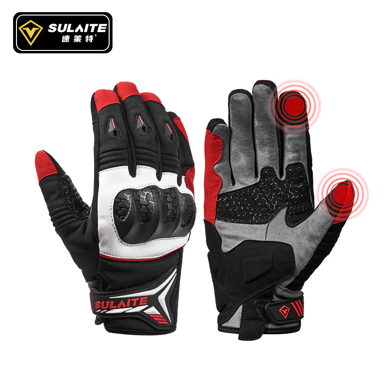 Motorcycle Glove Knuckle - Luvas de Motocicleta SULAITE para Homens