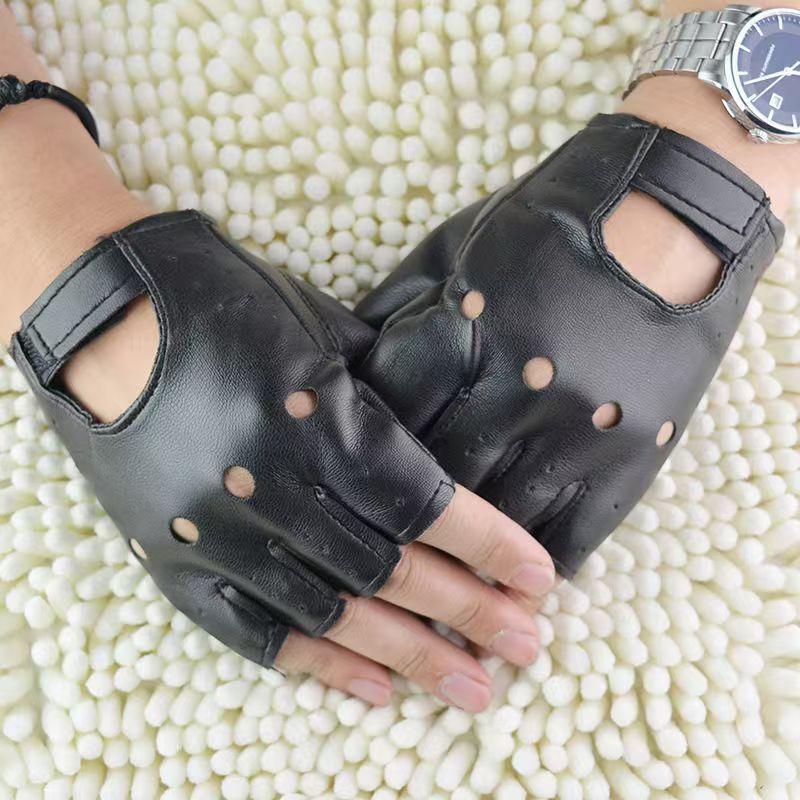 Leather Driving Glove - Luvas Unissex de Couro Sintético Sem