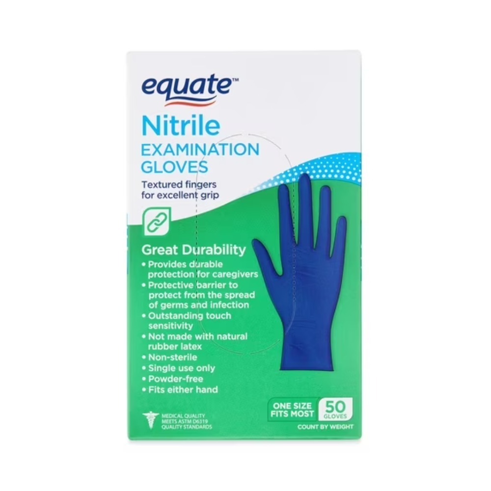 Exam Glove Nitrile - Luvas de Exame de Nitrilo Equate,