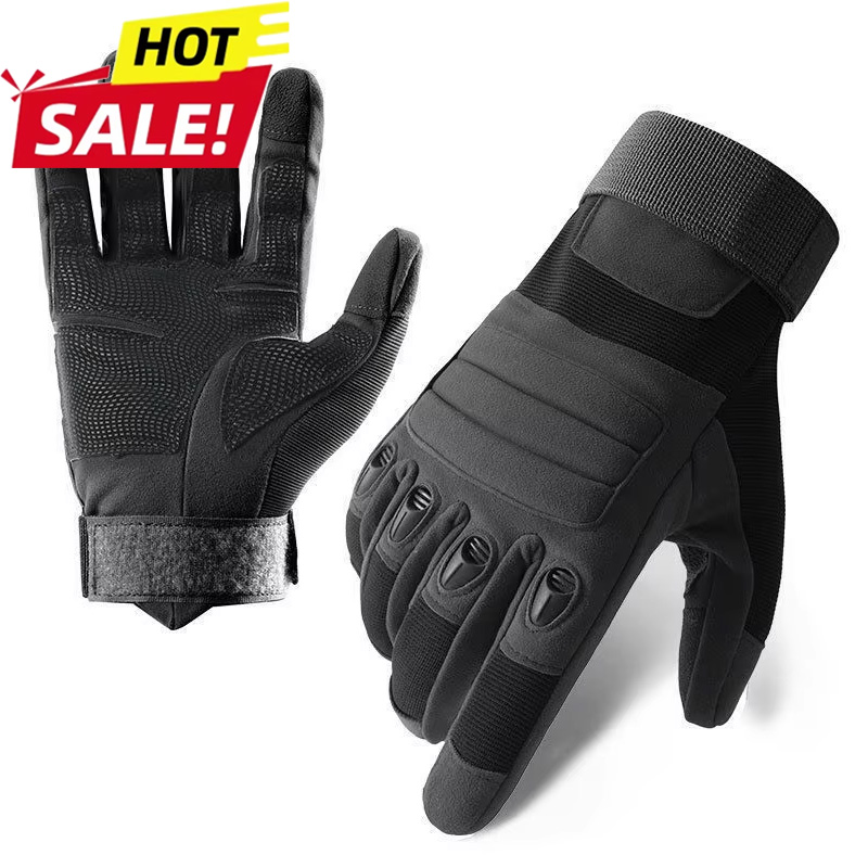 Motorcycle Glove Knuckle - Luvas Táticas para Ciclismo Masculinas e