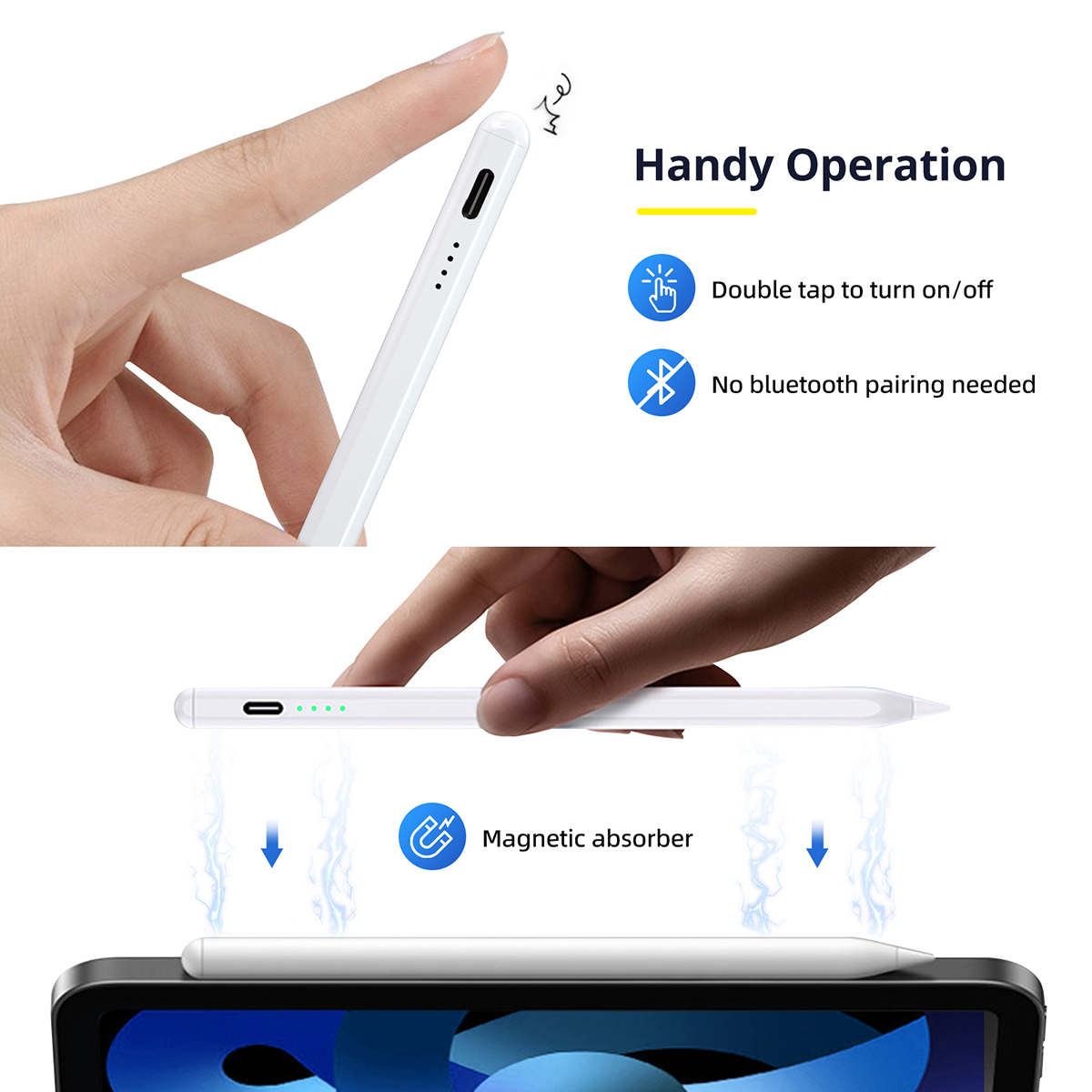 Caneta Stylus Recarregável par - Touchscreen Glove Capacitive avaliação e preço