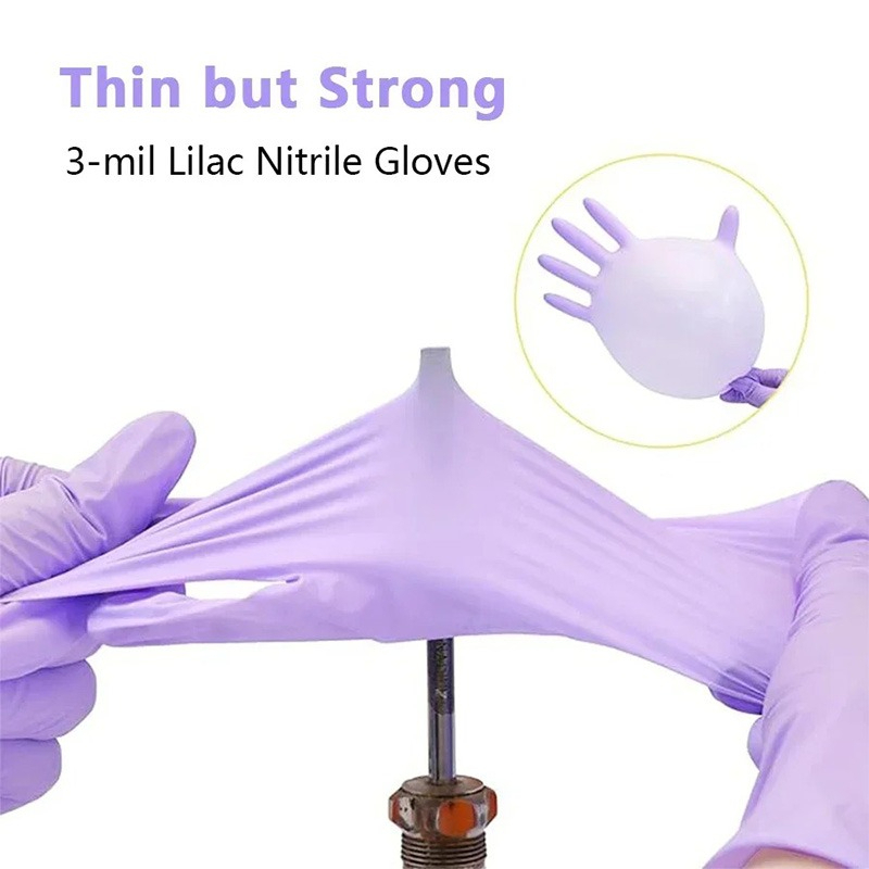 Luvas de Nitrilo Roxas Descart - Exam Glove Nitrile avaliação e preço