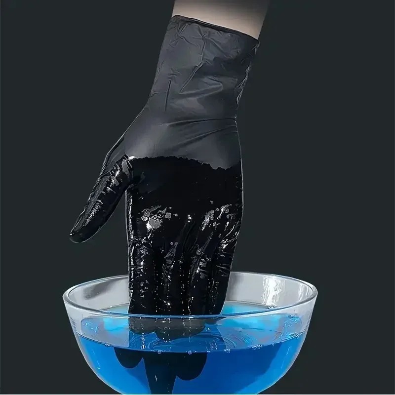 Luvas Pretas Descartáveis Unis - Latex Disposable Glove avaliação e preço