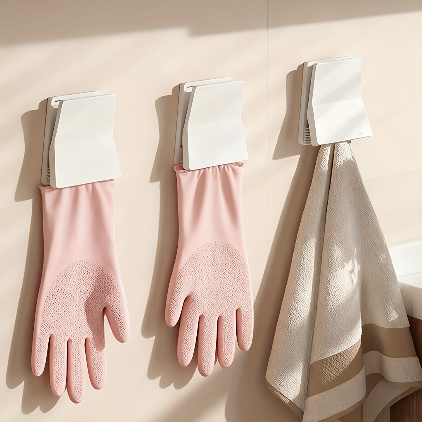2 Peças Gancho Organizador de  - Rubber Glove Cleaning avaliação e preço